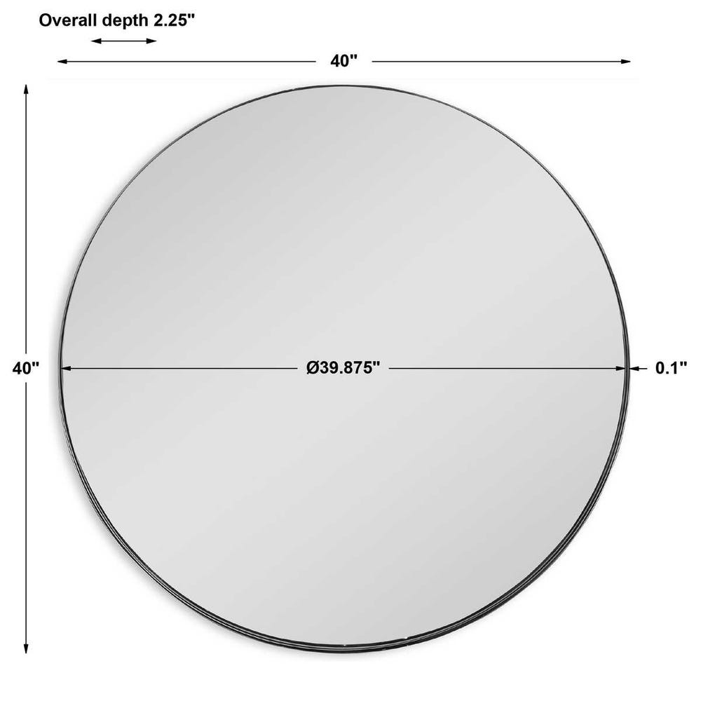 PADRIA NICKEL ROUND MIRROR