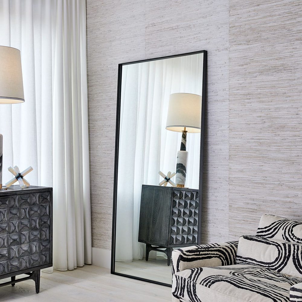 HARLOW BLACK RECTANGULAR MIRROR