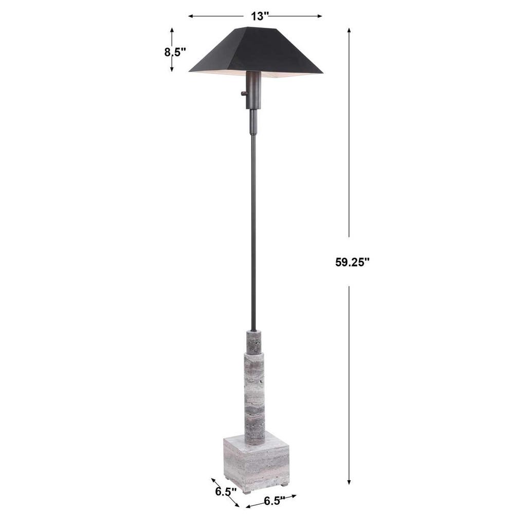 TELESCOPE GRAY FLOOR LAMP