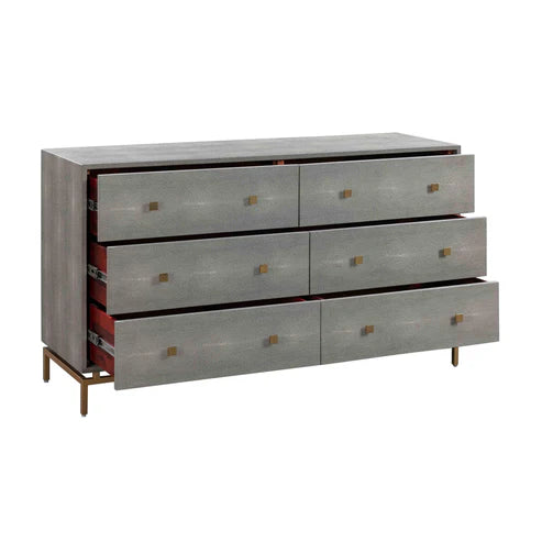 PESCE SHAGREEN 6 DRW DRESSER
