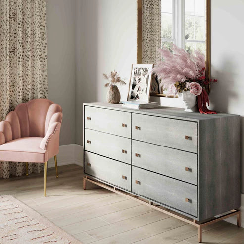 PESCE SHAGREEN 6 DRW DRESSER