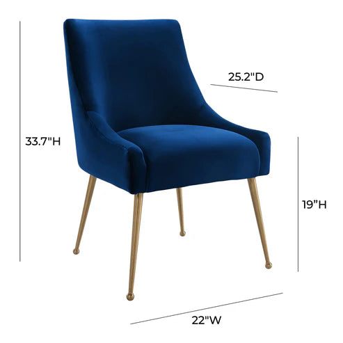 TRIX NAVY SIDE CHAIR