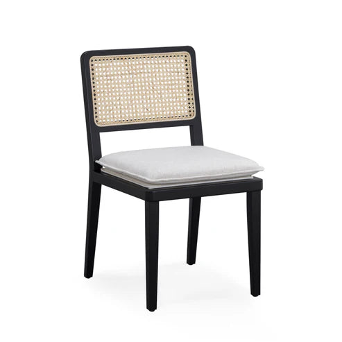 CASSY CREAM UPCYCLED LINEN DINING CHAIR