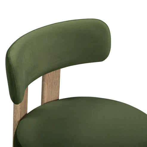 ODESS GREEN VELVET DINING CHAIR