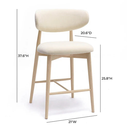 ZEENA VELVET COUNTER STOOL