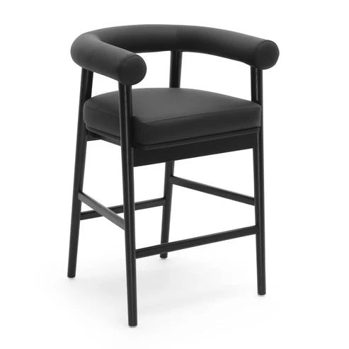 LARA VEGAN LEATHER COUNTER STOOL