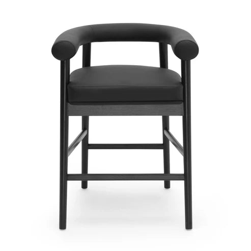 LARA VEGAN LEATHER COUNTER STOOL