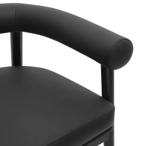 LARA VEGAN LEATHER COUNTER STOOL