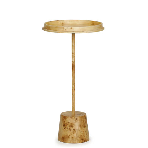 DESTINS NATURAL BURL CONTRACT-GRADE SIDE TABLE