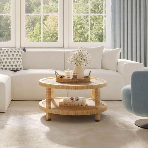 MARA NATURAL RATTAN COFFEE TABLE