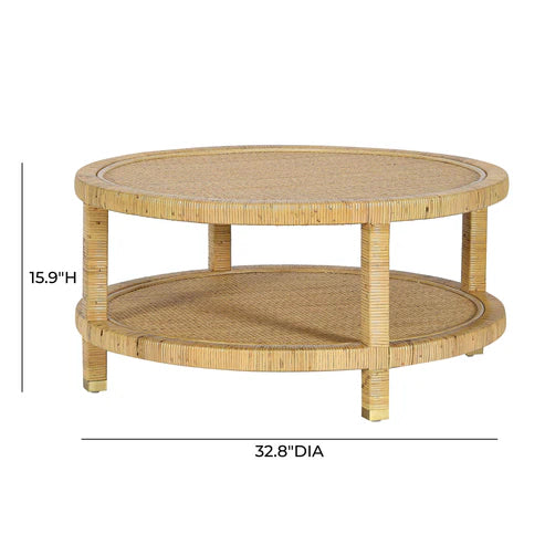 MARA NATURAL RATTAN COFFEE TABLE