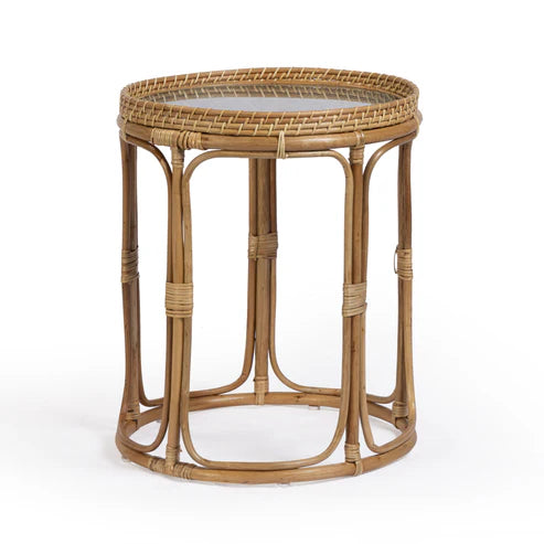 LYDIA RATTAN SIDE TABLE