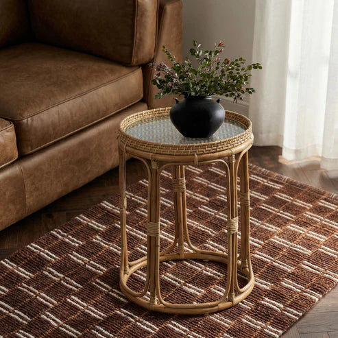 LYDIA RATTAN SIDE TABLE