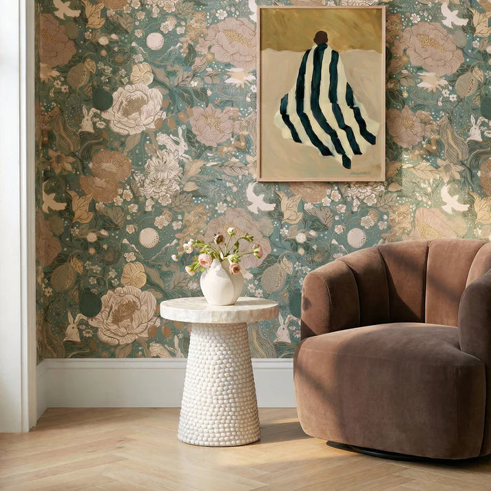 COASTAL SEASHELL ROUND SIDE TABLE