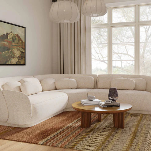 OTA WALNUT AND GLASS COFFEE TABLE