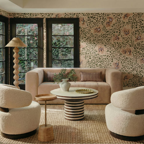 AUGUST CREAM SWIVEL ACCENT CHAIR