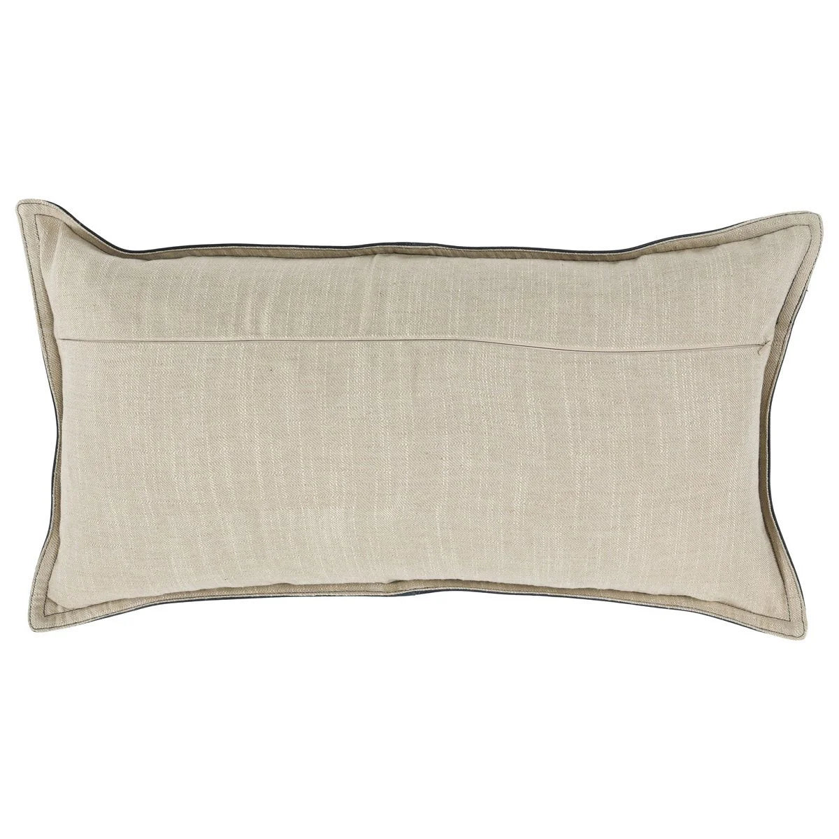 BLUE LEATHER PILLOW