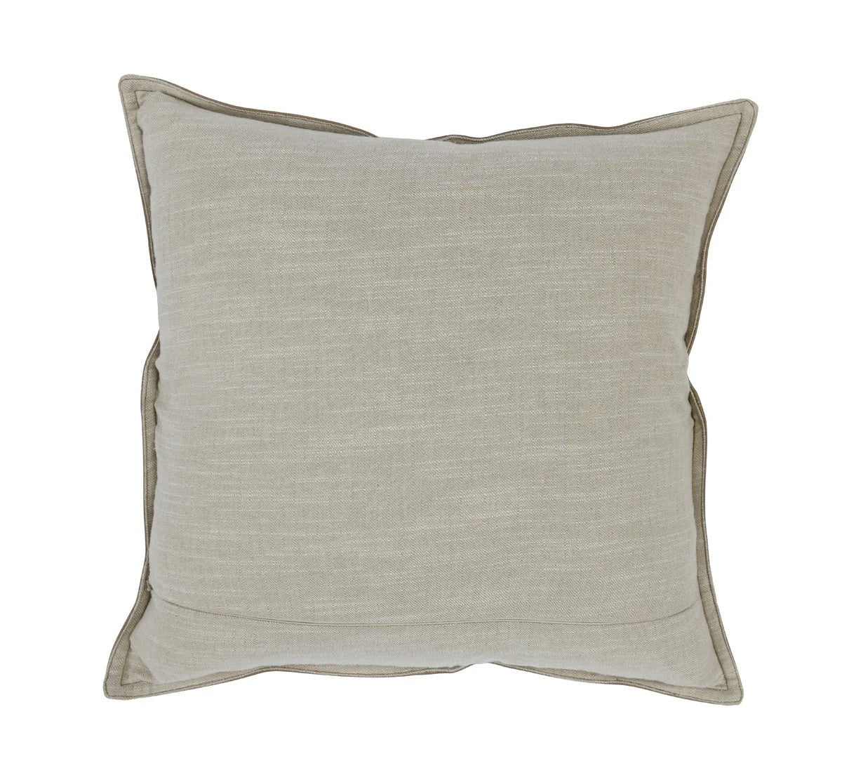 LEATHER SANDSTORM TAUPE PILLOW - 22X22"