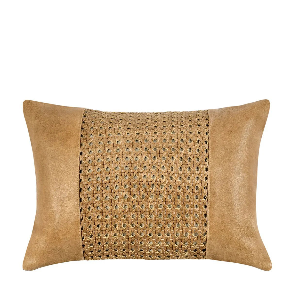 TOSCANO LEATHER CHESTNUT PILLOW