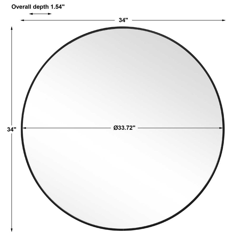 SATIN BLACK ALUMIN MIRROR