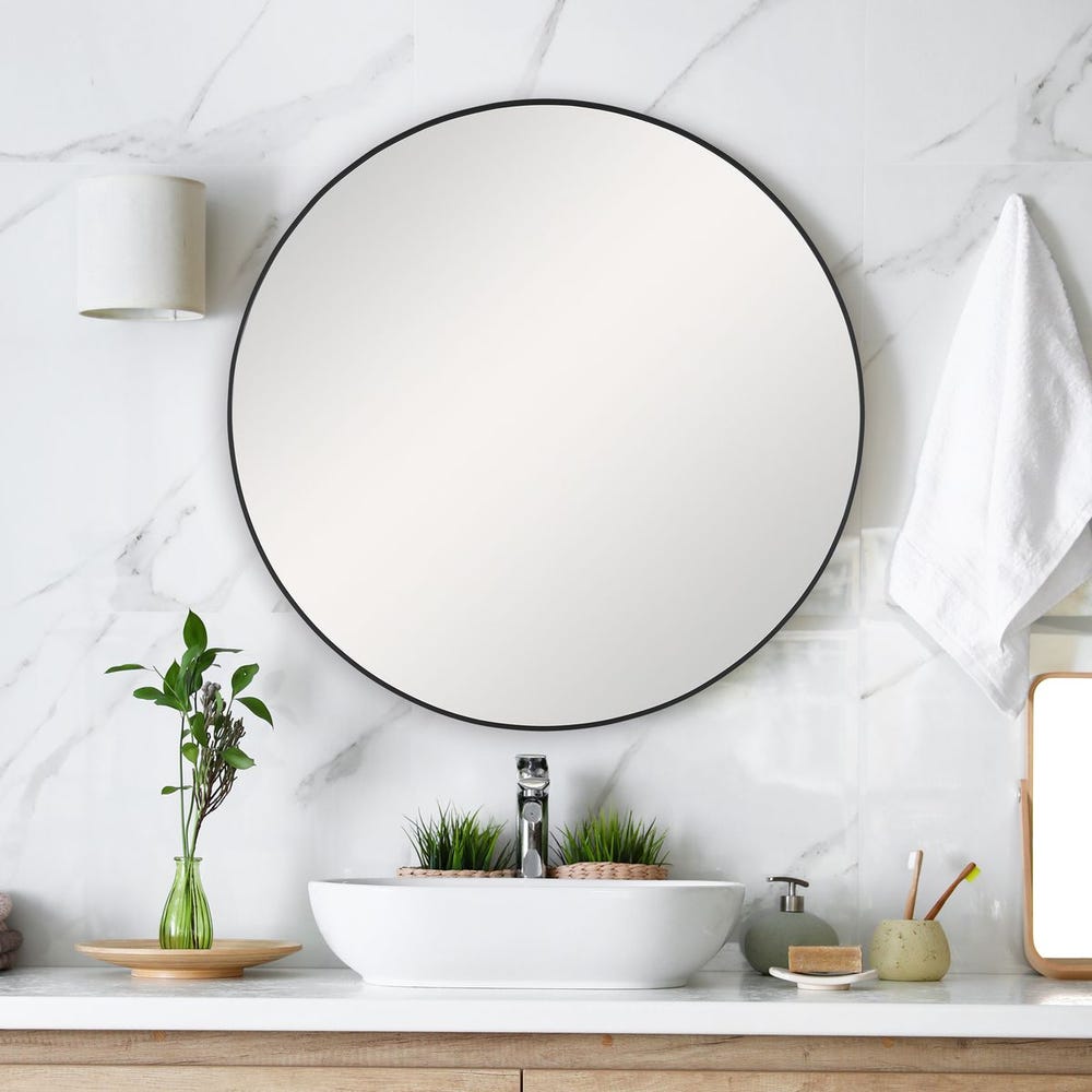 SATIN BLACK ALUMIN MIRROR