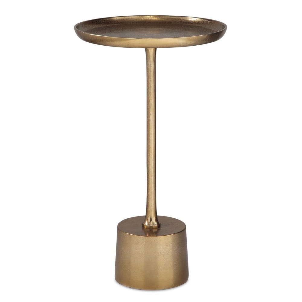 ANTIQUE BRASS ACCENT TABLE