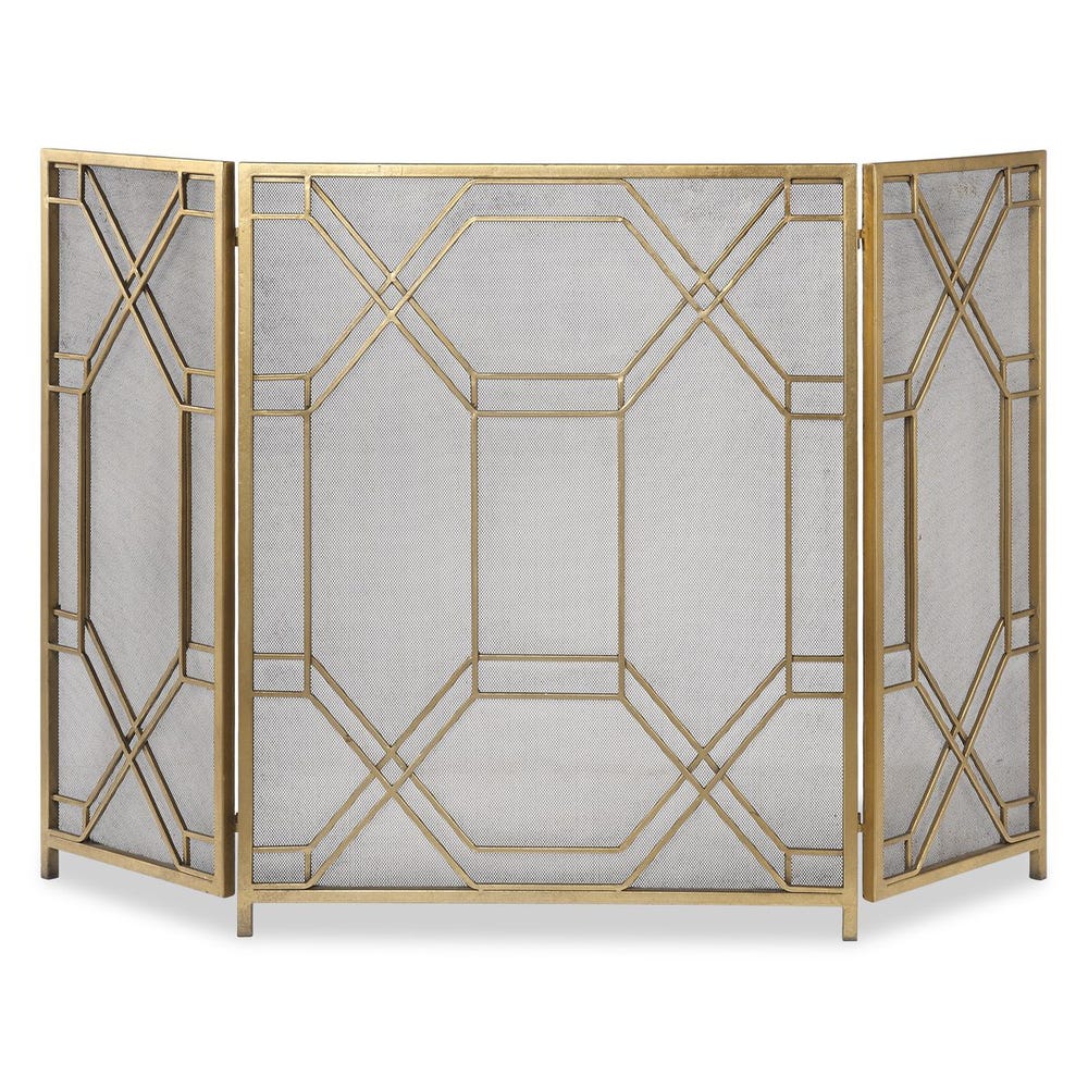 ROSEN GOLD FIREPLACE SCREEN