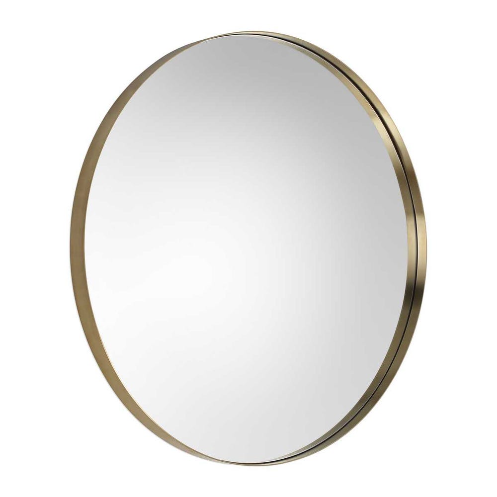ADREA BRUSHED BRASS 40" ROUND MIRROR