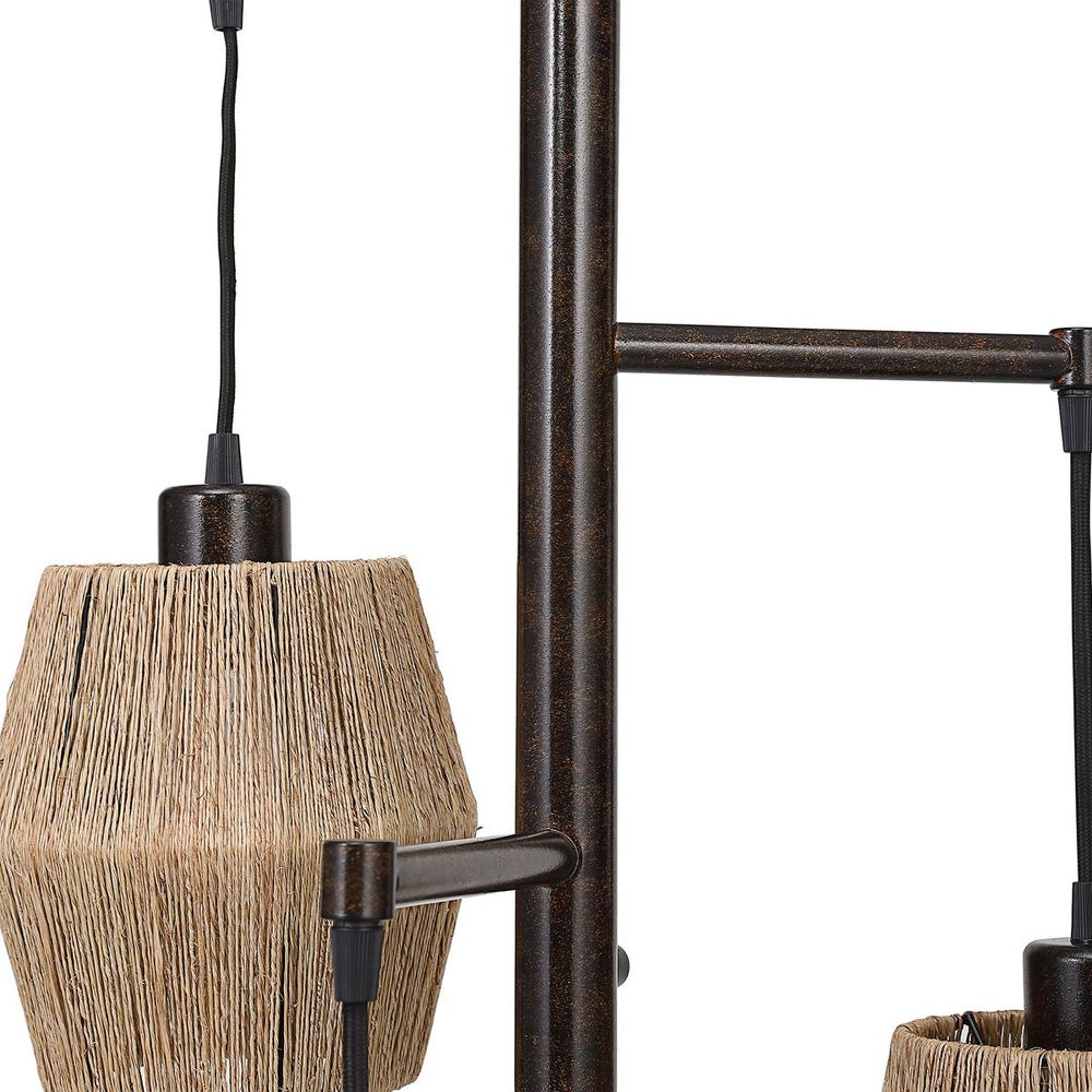 3 DRUM FLOOR LAMP-73"H