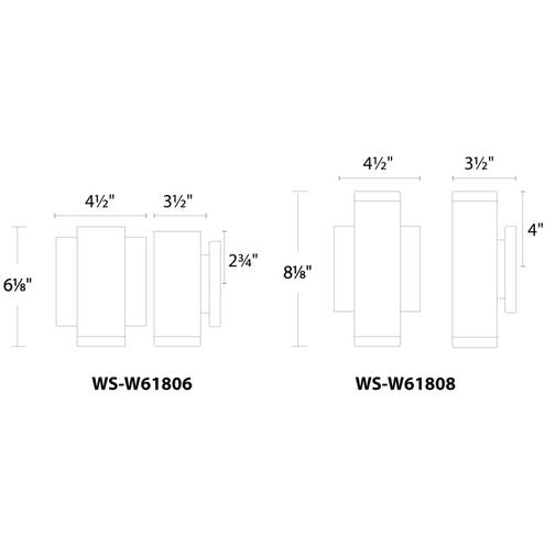 BLOCK 8" OUTDOOR SCONCE