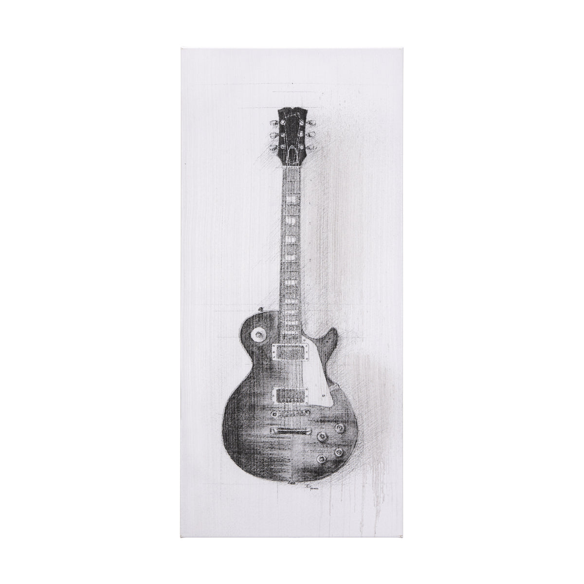 GUITAR CANVAS ART III-LAKE : 20X44