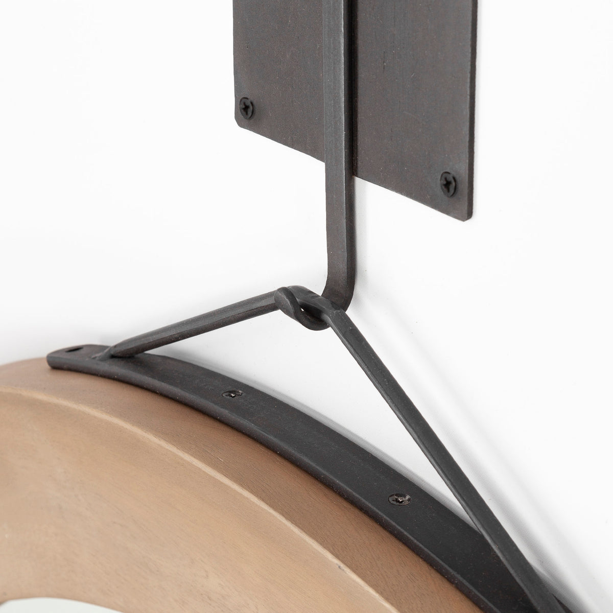 AVRAM ROUND WOOD MIRROR