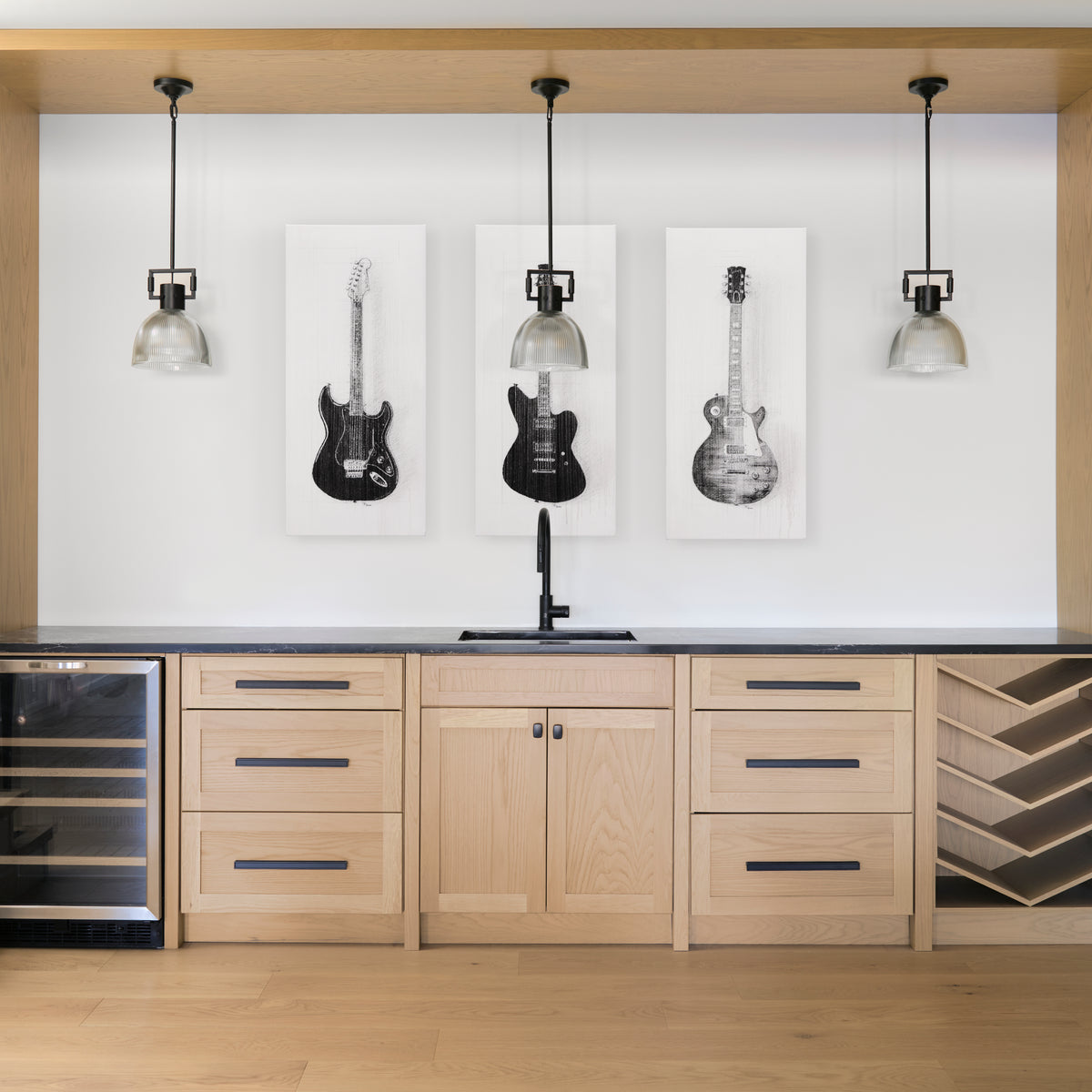 GUITAR CANVAS ART III-LAKE : 20X44