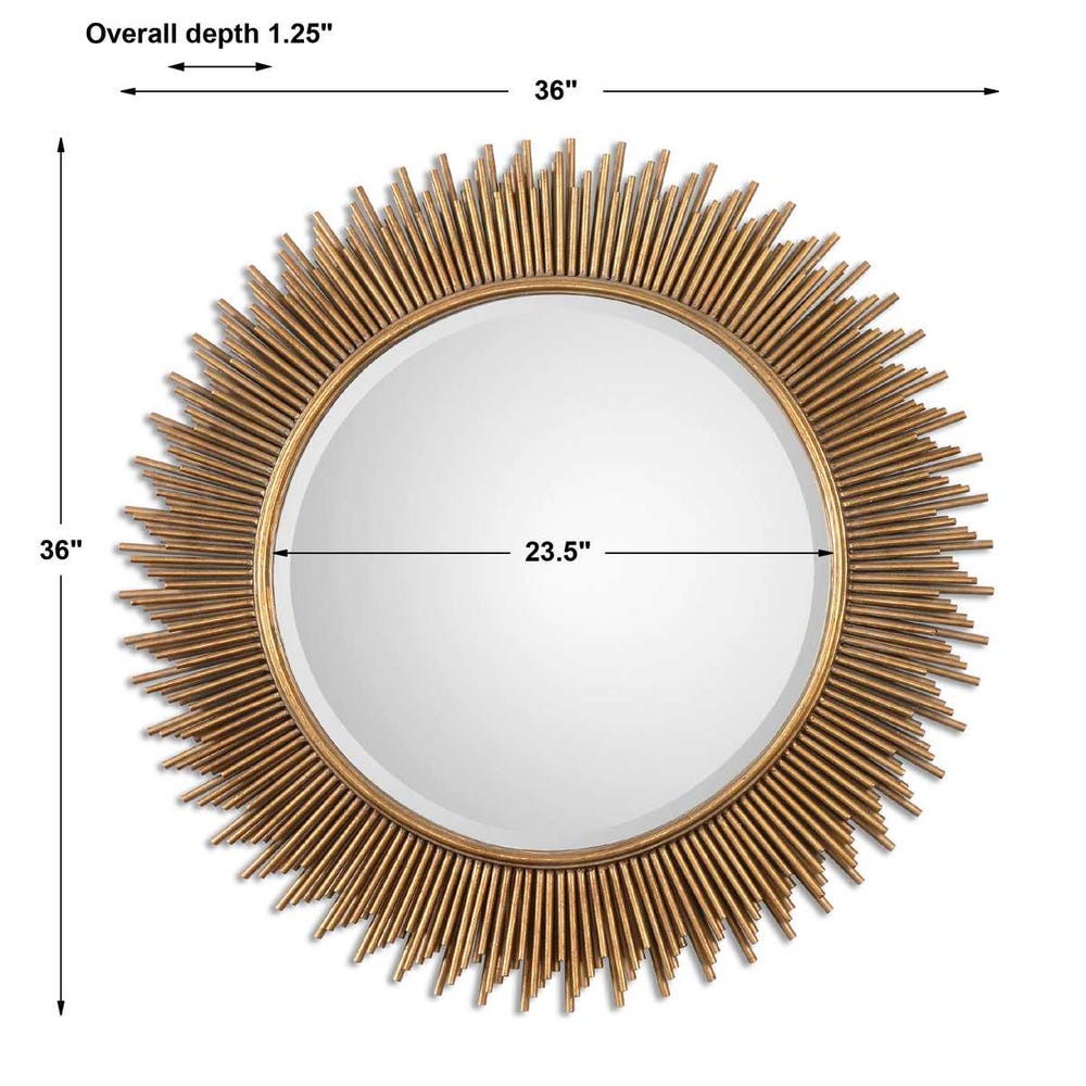 CARLOS ROUND GOLD MIRROR