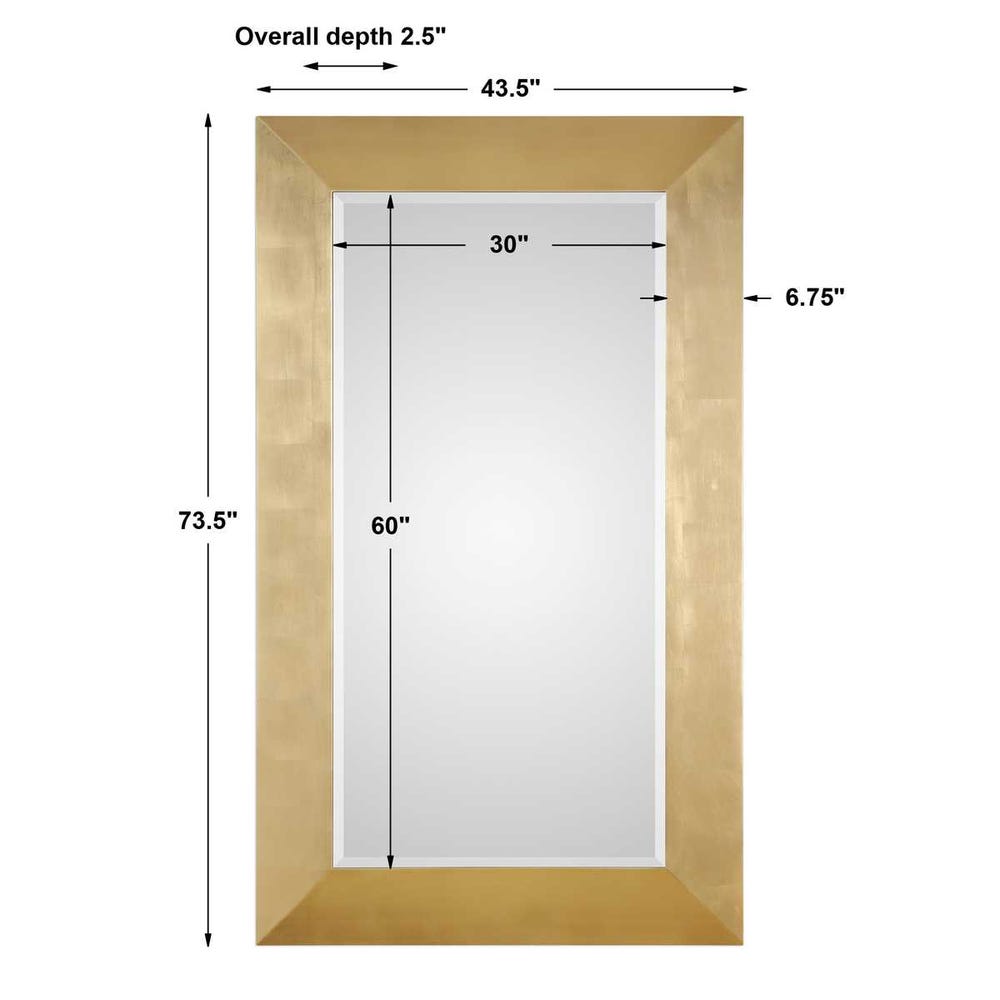 CHANEY GOLD RECTANGLE MIRROR