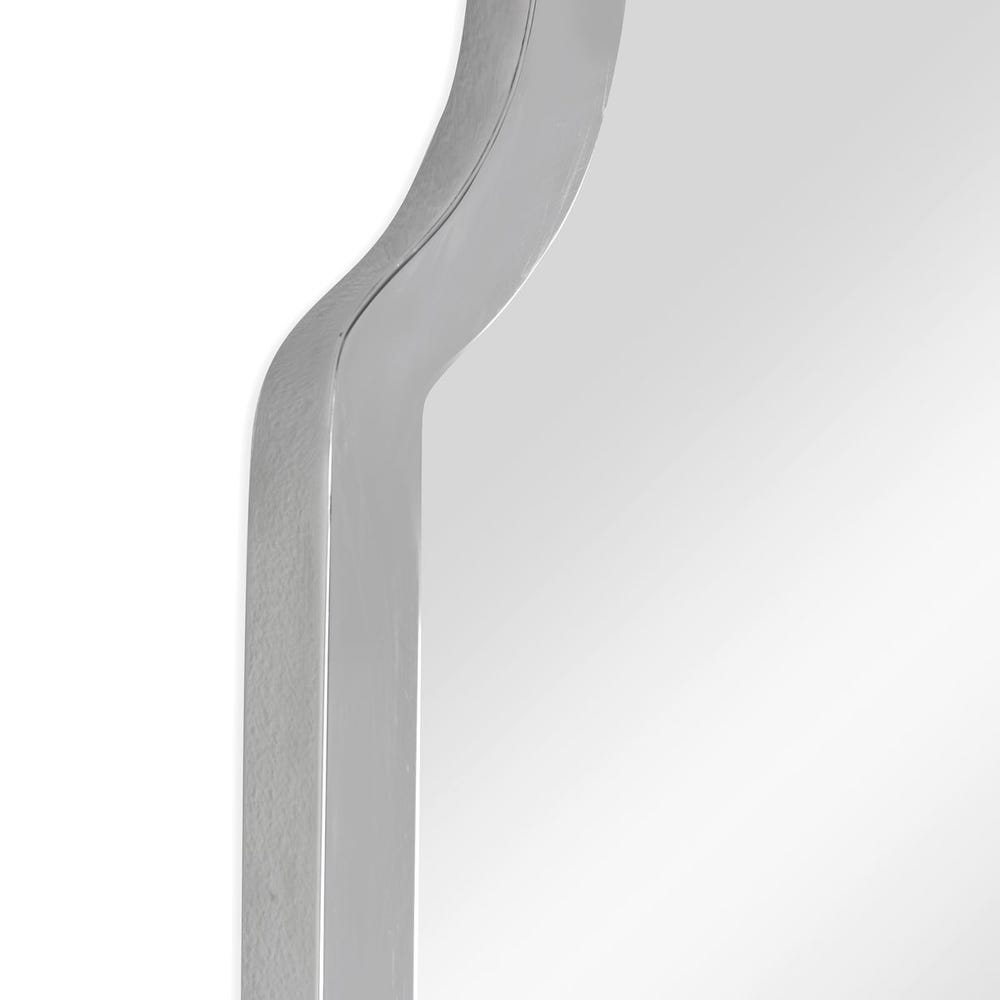 ARCHED NICKEL MIRROR