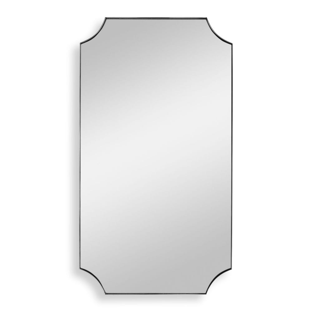 SCALLOPED NICKEL MIRROR