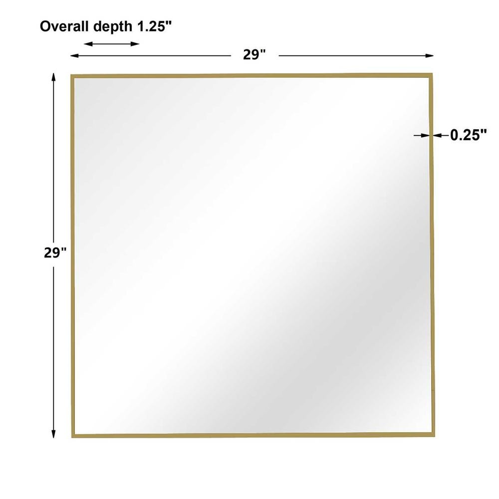 ALEXA GOLD SQUARE MIRROR