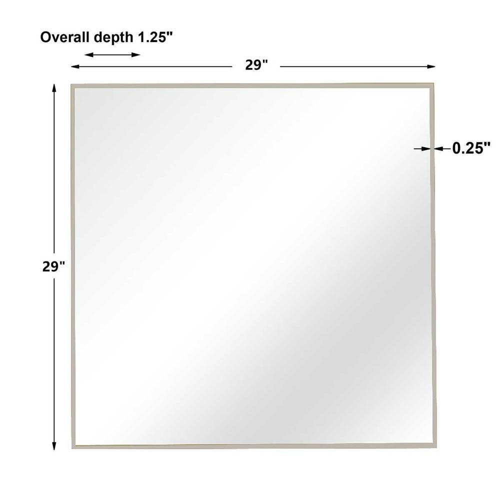 ALEX SILVER SQAURE MIRROR
