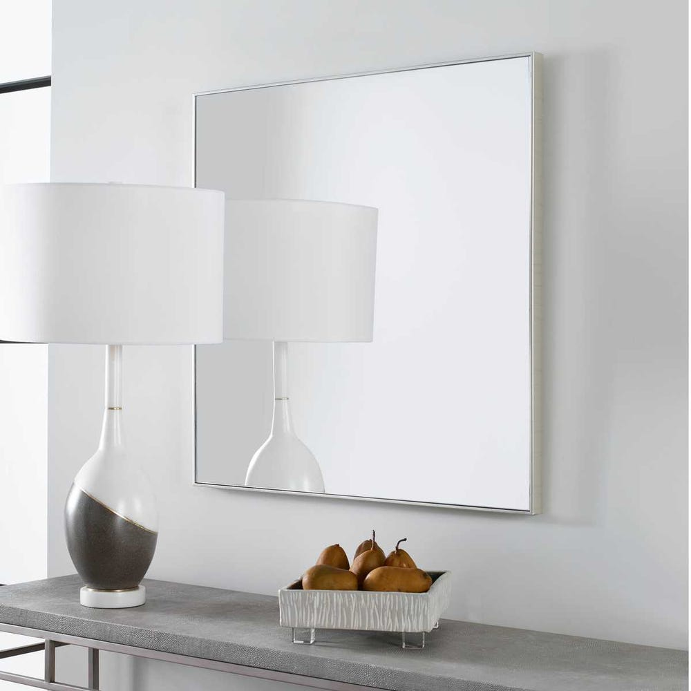 ALEX SILVER SQAURE MIRROR
