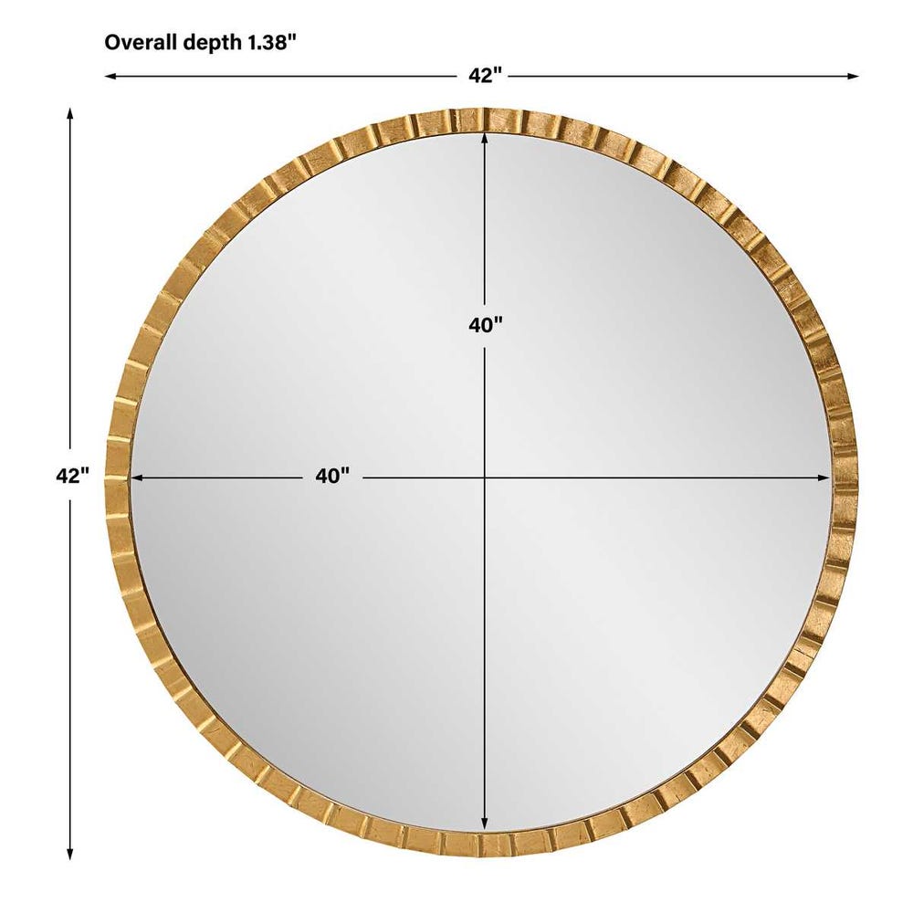 DANDRIDGE GOLD ROUND MIRROR