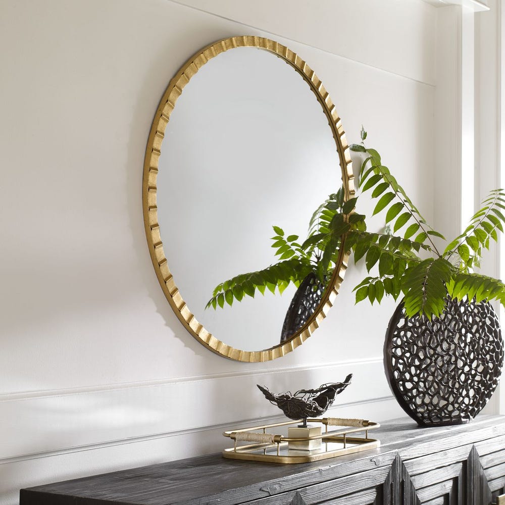 DANDRIDGE GOLD ROUND MIRROR