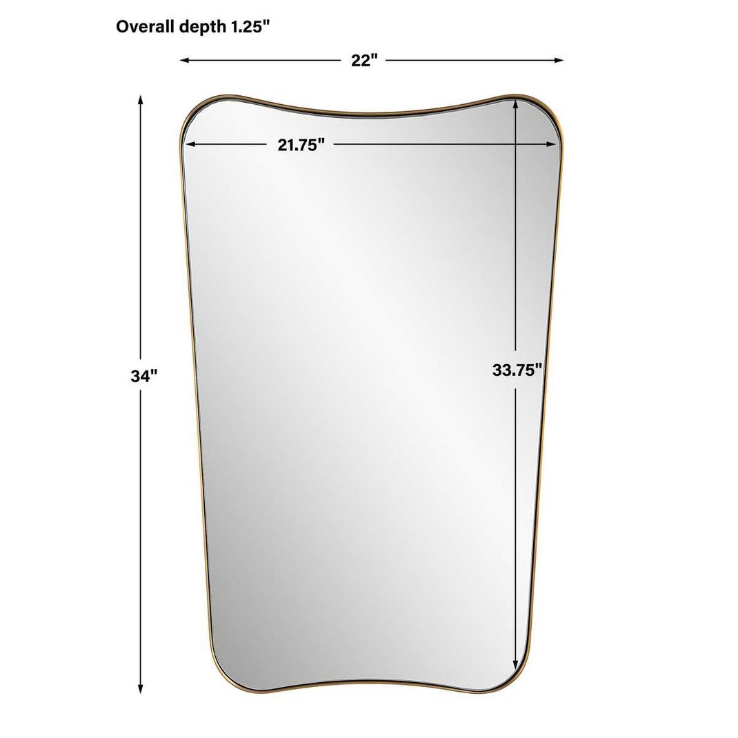 BELEVUE BRASS MIRROR