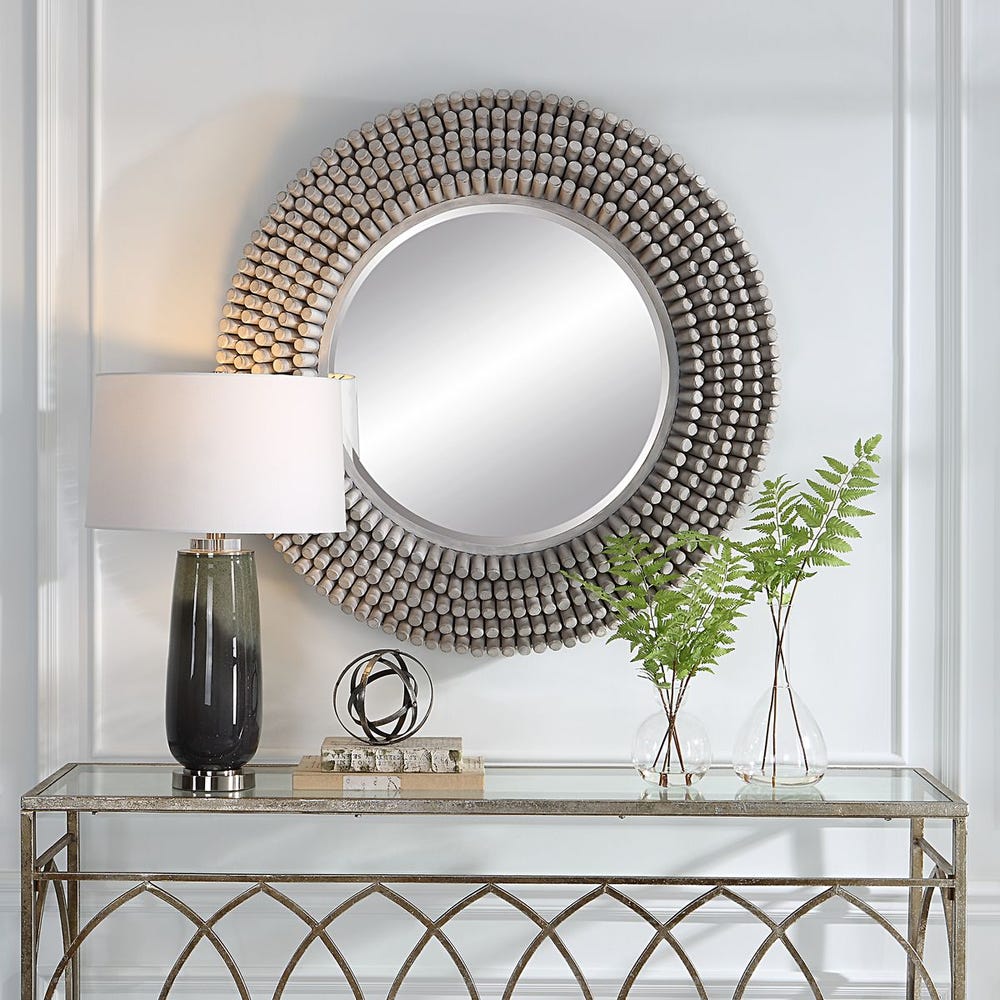 PORT GREY ROUND MIRROR
