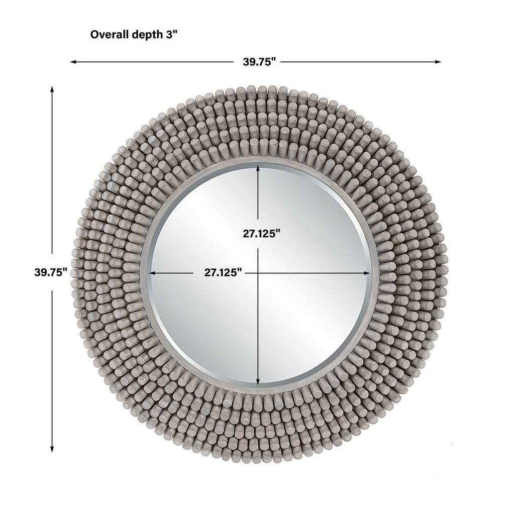PORT GREY ROUND MIRROR