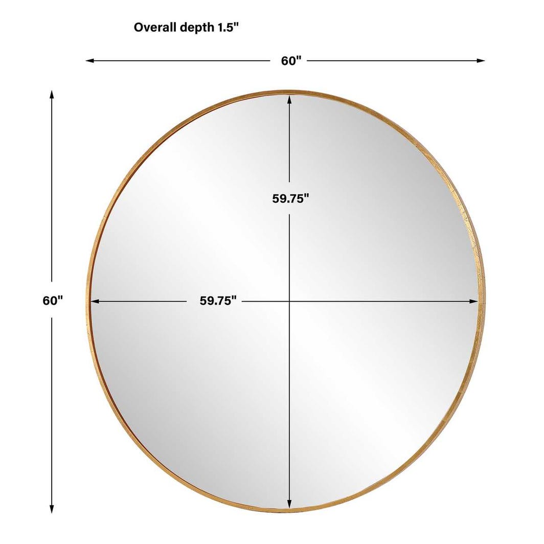 JULIAN LARGE ROUND GOLD MIRROR