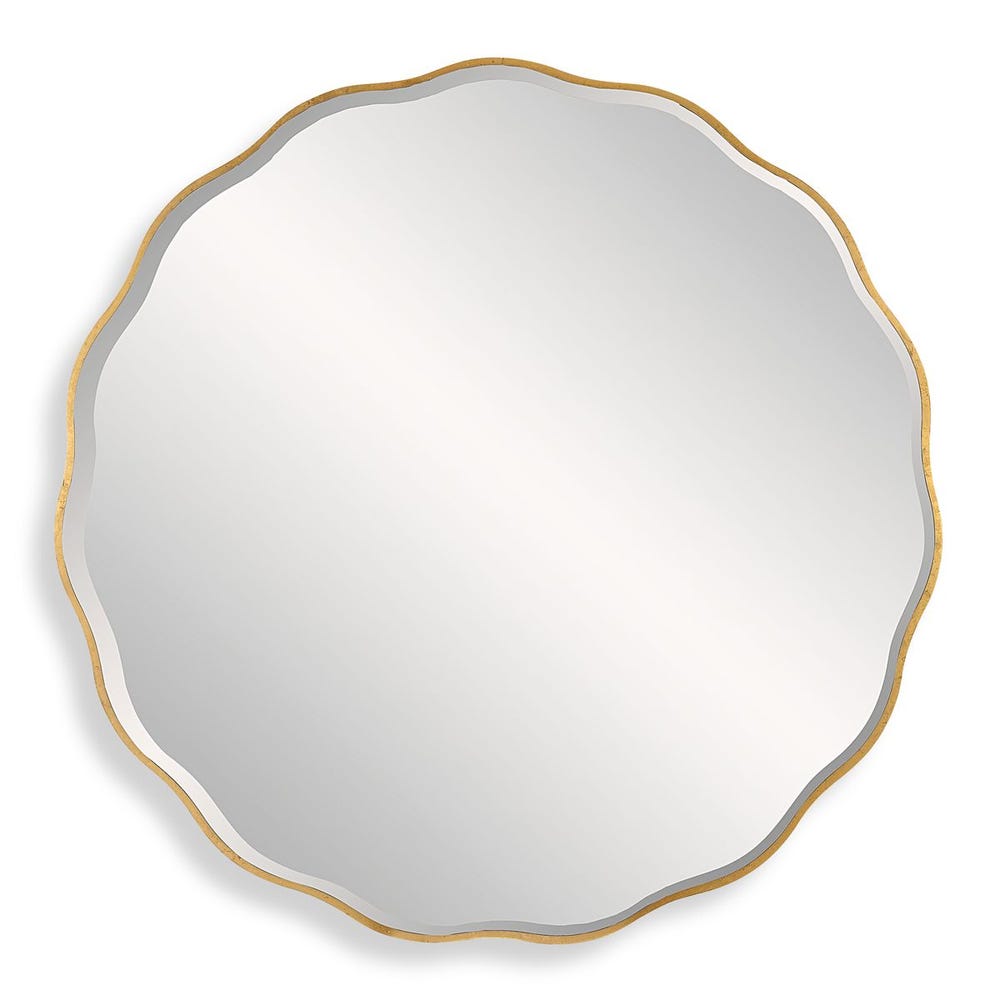 ATHENA LARGE ROUND GOLD MIRROR