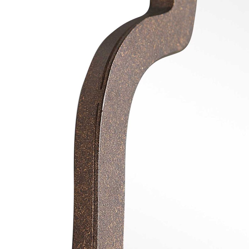 BROWN ARCHED MIRROR