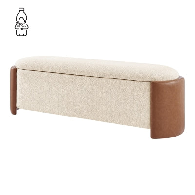 PALLADIAN BEIGE STORAGE BENCH