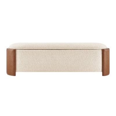 PALLADIAN BEIGE STORAGE BENCH